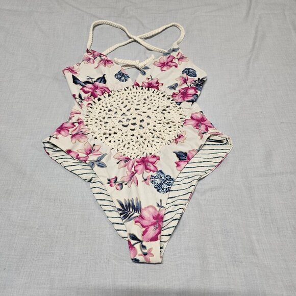 Frankies Bikinis Poppy One Piece Swimsuit Women Size M White - Picture 11 of 14